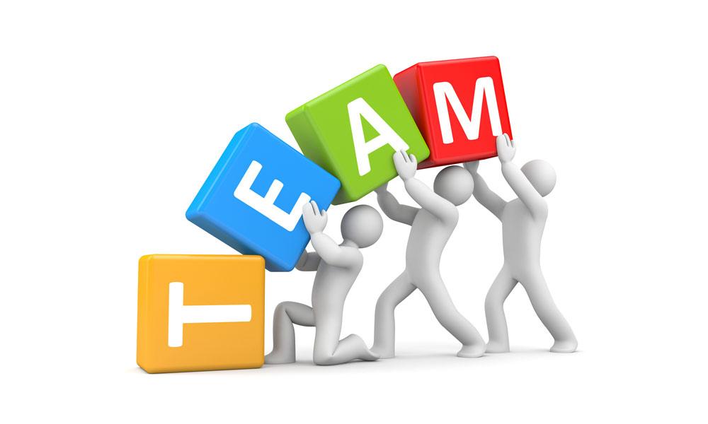 Team working together